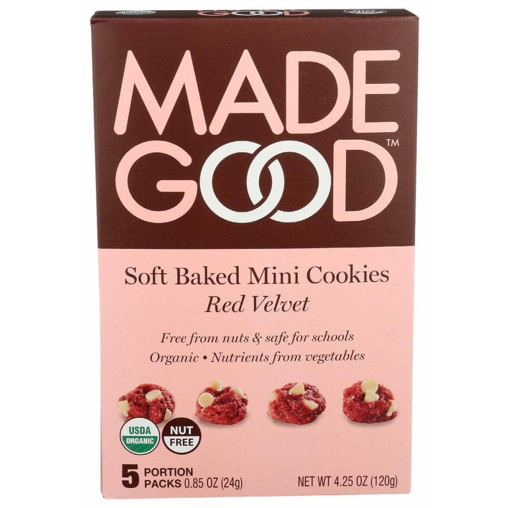 MADEGOOD MADEGOOD Red Velvet Soft Baked Mini Cookies, 4.25 oz