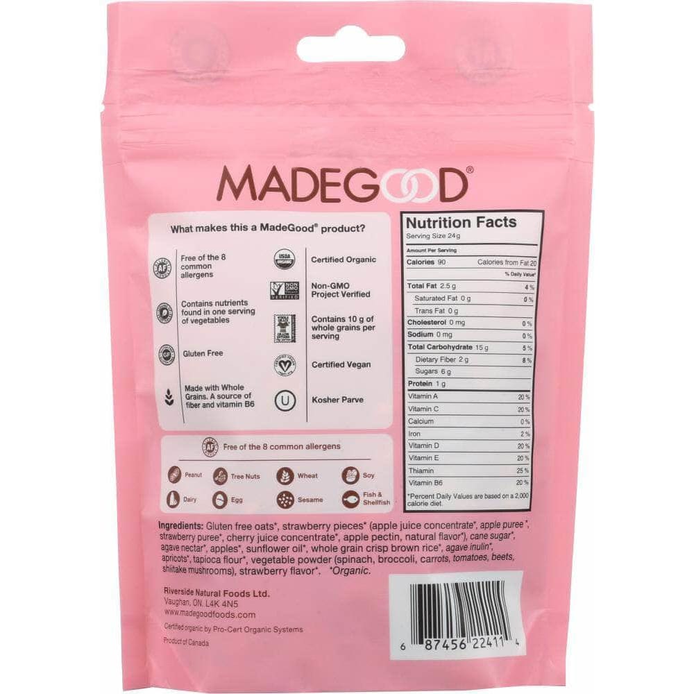 Madegood Madegood Strawberry Granola Minis, 3.5 oz