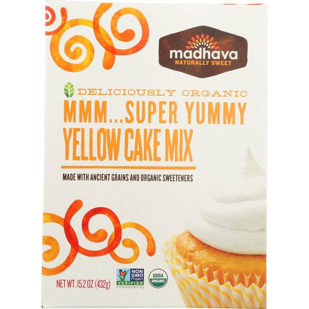 Madhava Madhava Honey Ancient Grains And Organic Sweeteners Yellow Cake Mix, 15.2 oz