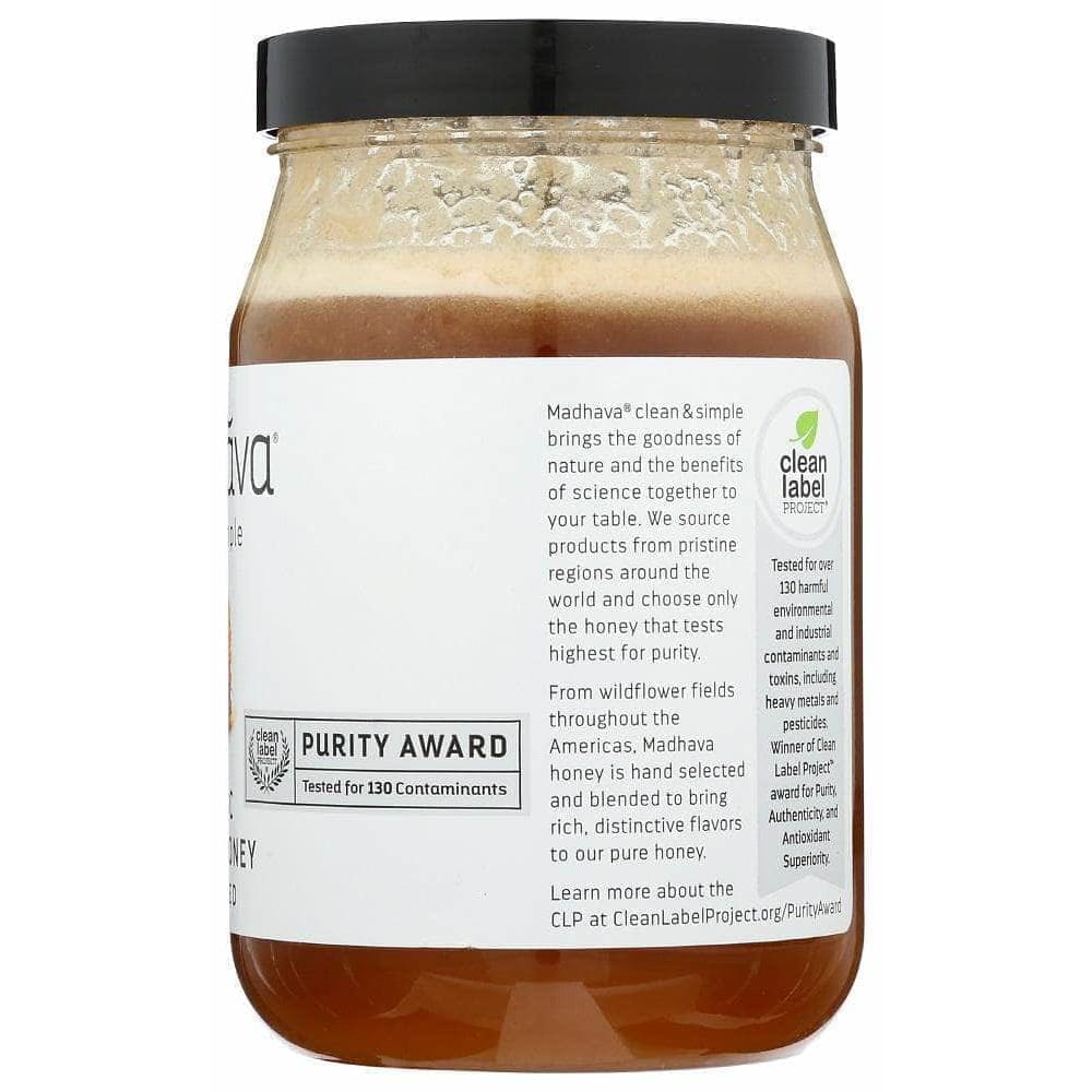 Madhava Madhava Organic Very Raw Honey, 22 oz