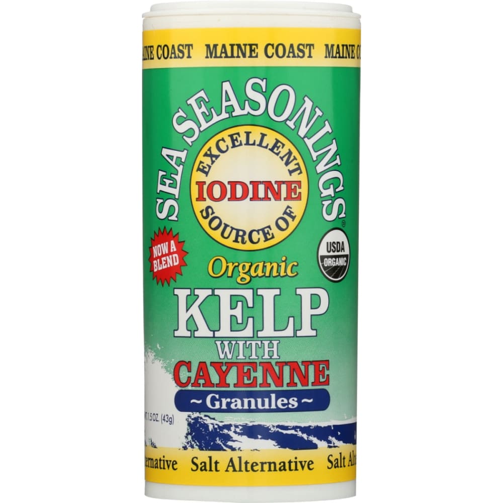 MAINE COAST: Organic Kelp with Cayenne Granules 1.5 oz (Pack of 5) - MAINE COAST