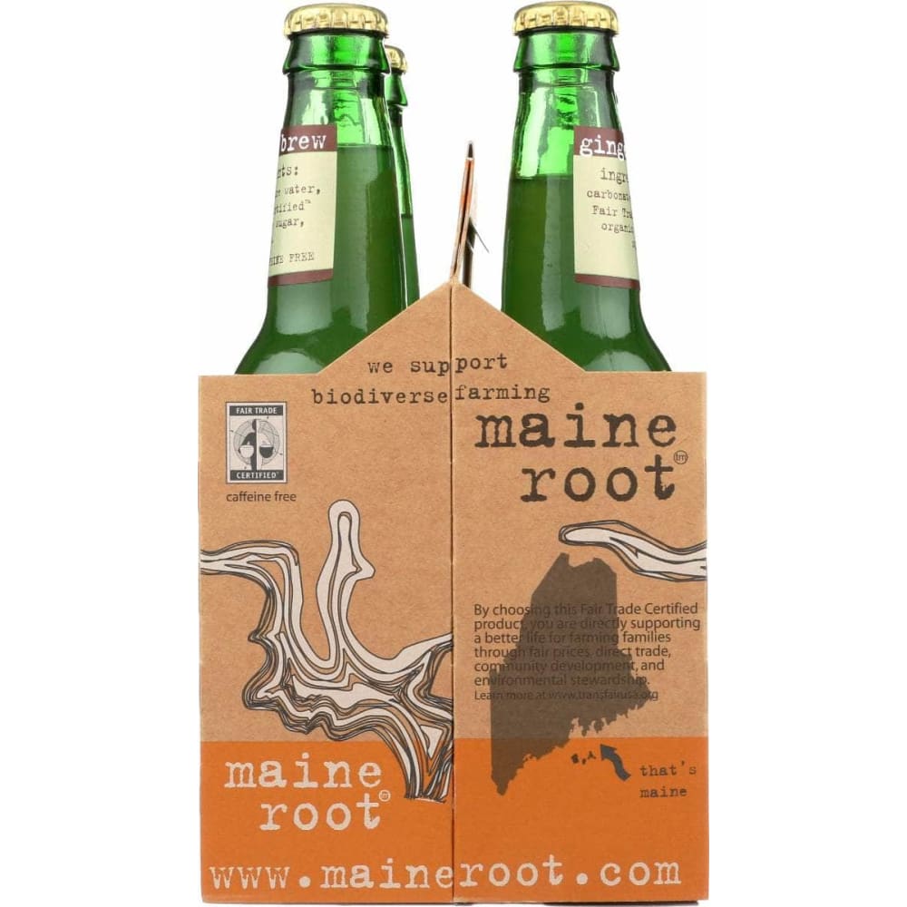 MAINE ROOT Grocery > Beverages > Sodas MAINE ROOT: Ginger Brew Soda 4pk, 48 fo