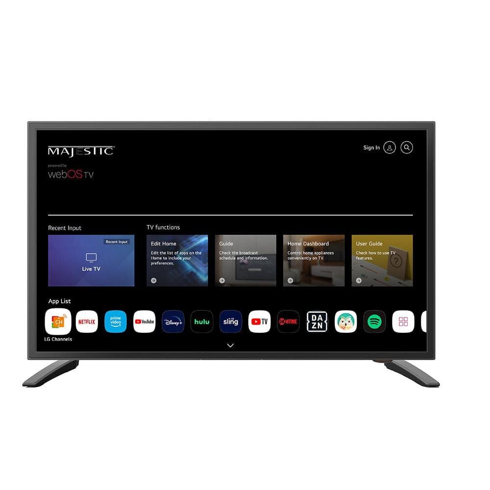 Majestic 19 12V Smart LED TV WebOS Mirror Cast & Bluetooth - North America Only - Entertainment | Televisions - Majestic Global USA