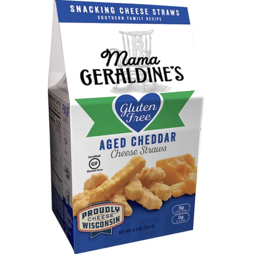 MAMA GERALDINES: Cheese Straws Prem Aged Cheddar 4.5 oz - Grocery > Snacks > Crackers > Crispbreads & Toasts - MAMA GERALDINES