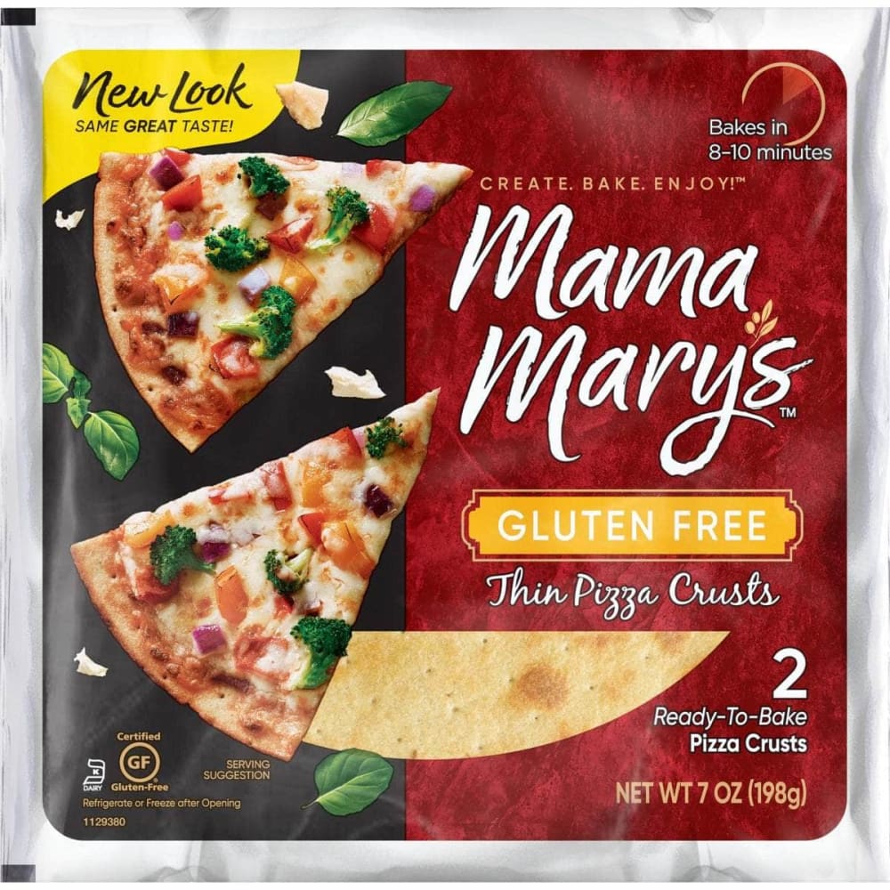 MAMA MARYS Grocery > Cooking & Baking > Crusts, Shells, Stuffing MAMA MARYS: 7 In Gluten Free Pizza Crust 2 Count, 7 oz