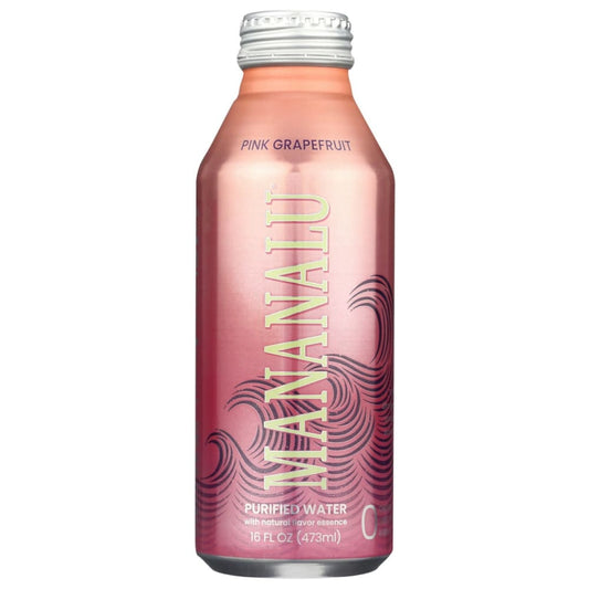 MANANALU: Water Flavored Pink Grapefruit 16 FO (Pack of 6) - Grocery > Beverages > Water > Sparkling Water - MANANALU