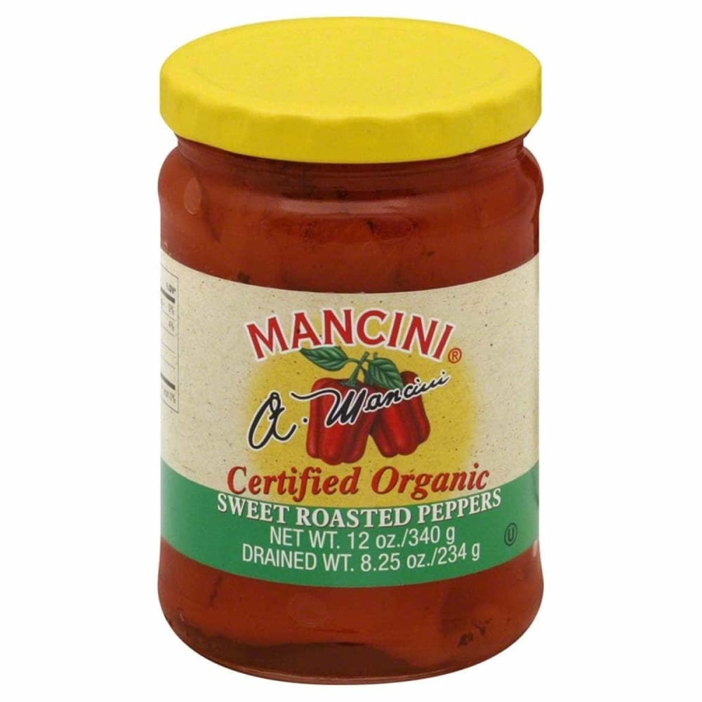 MANCINI MANCINI Certified Organic Sweet Roasted Peppers, 12 oz