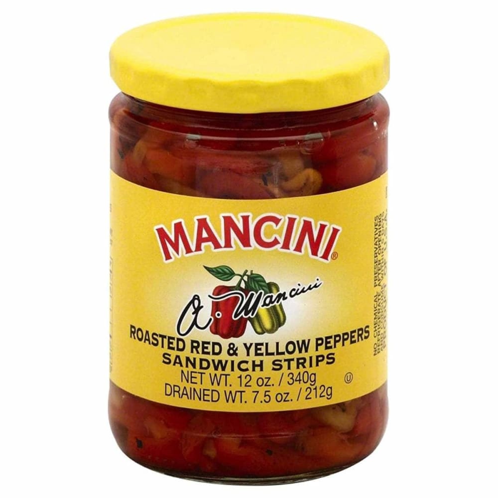 MANCINI MANCINI Roasted Red and Yellow Peppers Sandwich Strips, 12 oz