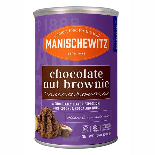 MANISCHEWITZ: Cookie Macaroon Fudgey Nut Brownie 10 OZ (Pack of 4) - Grocery > Snacks > Cookies - Manischewitz