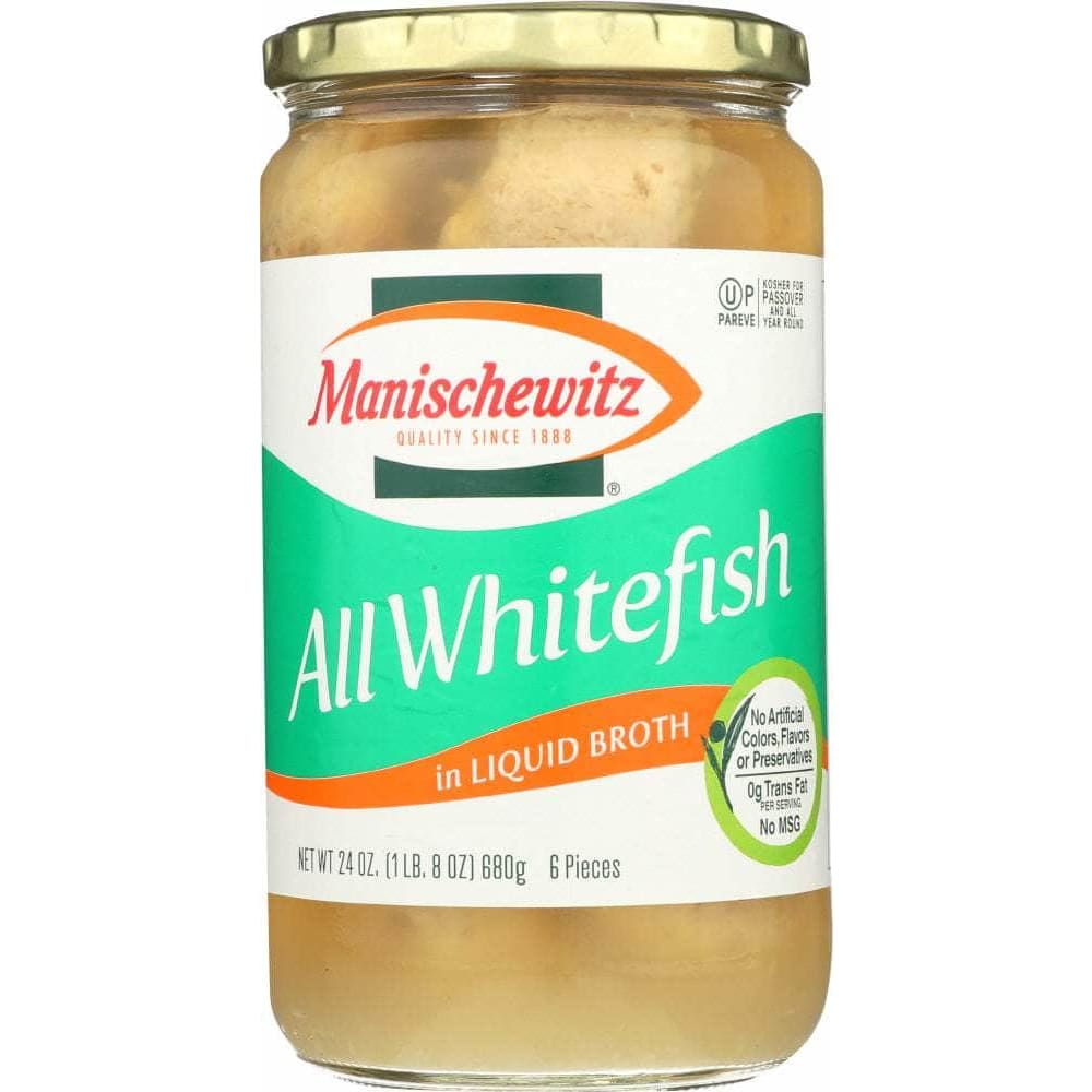 Manischewitz Manischewitz Fish Whitefish All Non Jellied, 24 oz