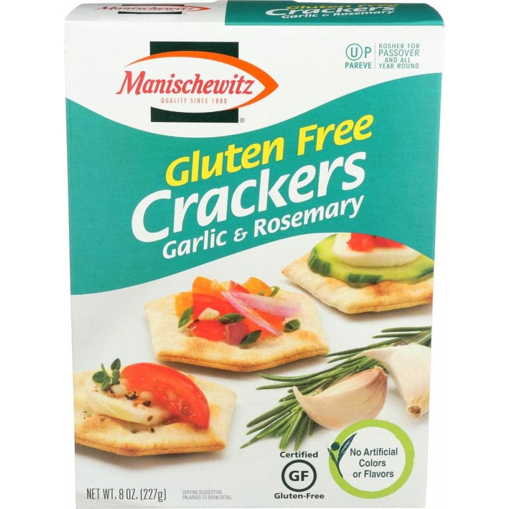 MANISCHEWITZ MANISCHEWITZ Garlic And Rosemary Gluten Free Crackers, 8 oz