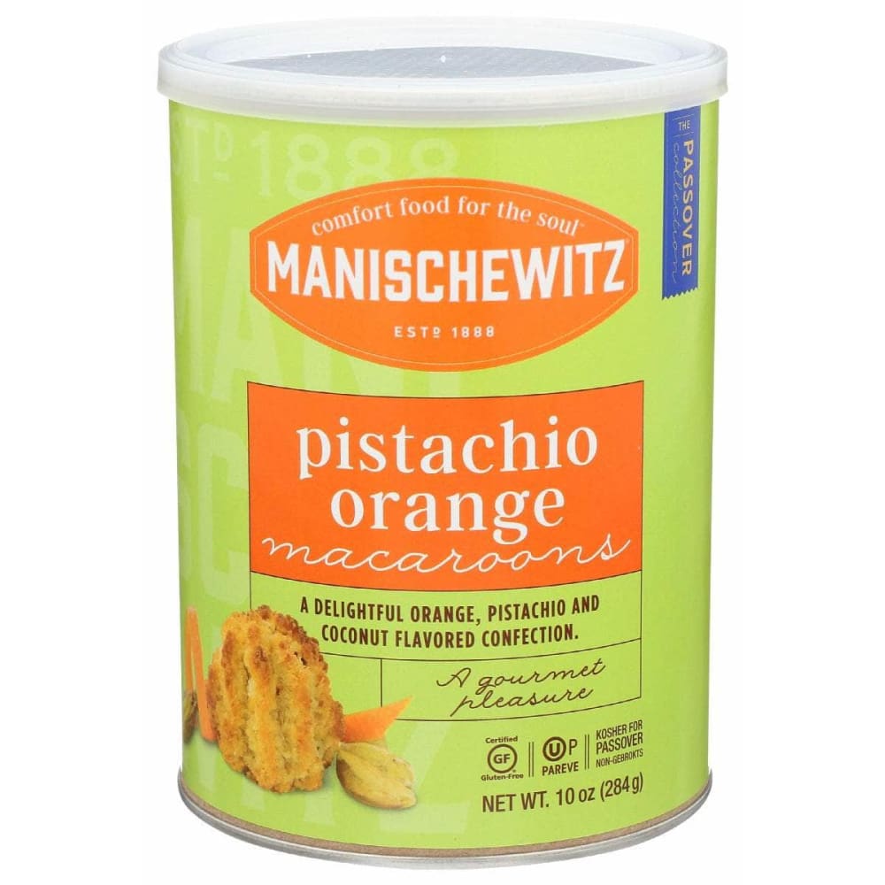 MANISCHEWITZ MANISCHEWITZ Pistachio Orange Macaroons, 10 oz