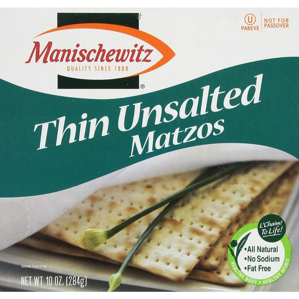 MANISCHEWITZ: Thin Unsalted Matzos 10 oz - Grocery > Snacks > Crackers - MANISCHEWITZ
