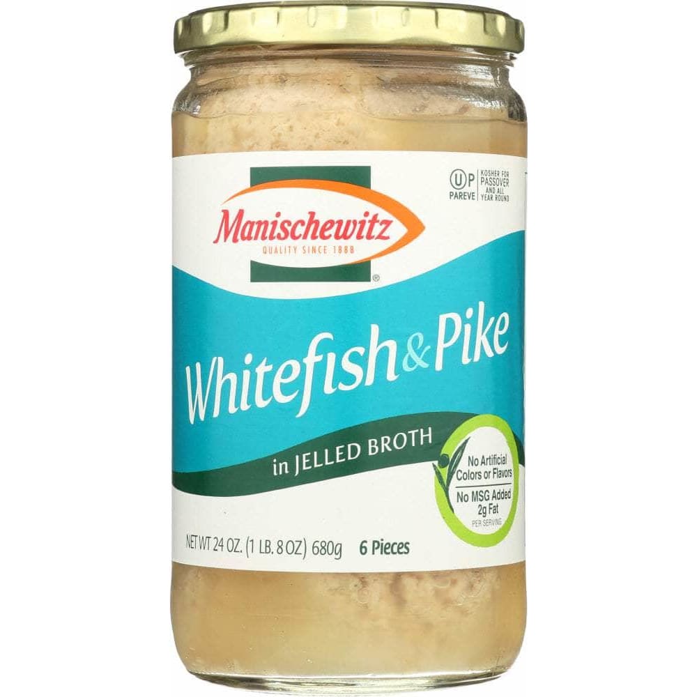 Manischewitz Manischewitz Whitefish & Pike in Jelled Broth, 24 Oz
