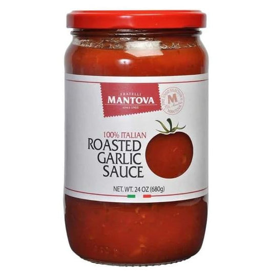 MANTOVA: Roasted Garlic Tomato Sauce 24 oz (Pack of 3) - Grocery > Meal Ingredients > Sauces - MANTOVA