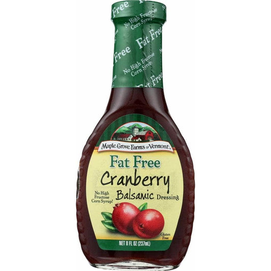 Maple Grove Farms Of Vermont Maple Grove Fat Free Cranberry Balsamic Dressing, 8 oz