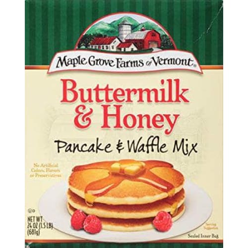 Maple Grove Farms Of Vermont Maple Grove Mix Pancake Buttermilk Honey, 24 oz