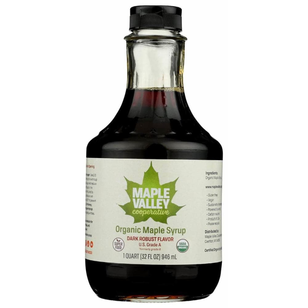 MAPLE VALLEY COOPERATIVE Grocery > Breakfast > Breakfast Syrups MAPLE VALLEY COOPERATIVE Syrup Maple Dark Robust O, 32 oz