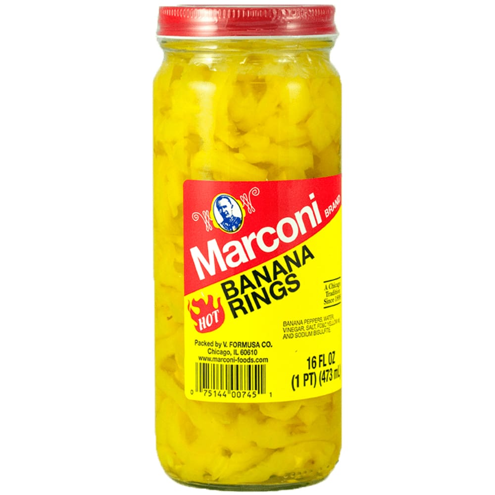 MARCONI MARCONI Pepper Banana Hot Rings, 16 oz