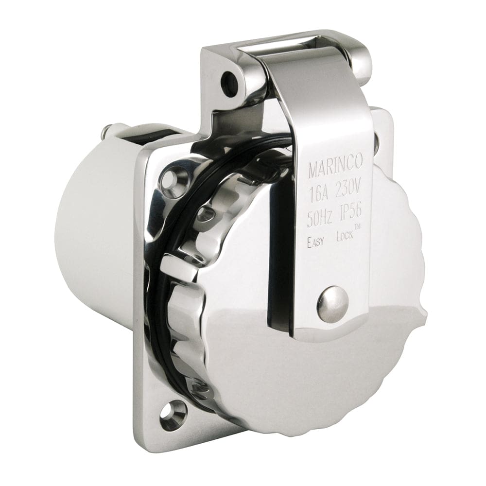 Marinco 16A 230V Easy Lock 316 Stainless Steel Inlet - Electrical | Shore Power - Marinco