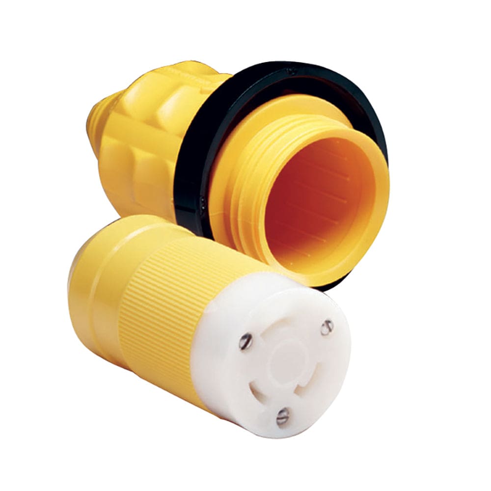 Marinco 305CRCN.VPK 30A Female Connector w/ Cover & Rings - Electrical | Shore Power,Boat Outfitting | Shore Power - Marinco