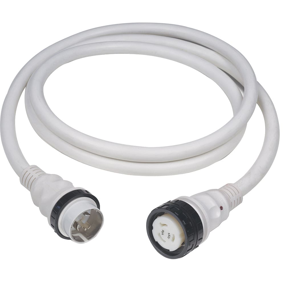 Marinco 50A 125V Shore Power Cable - 50’ - White - Electrical | Shore Power,Boat Outfitting | Shore Power - Marinco