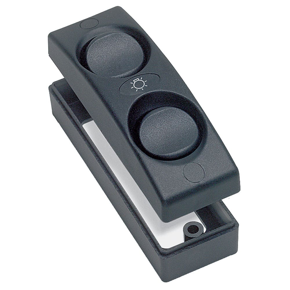 Marinco Contour 1100 Series Double Interior Switch - On/ Off - Black - Electrical | Switches & Accessories - Marinco