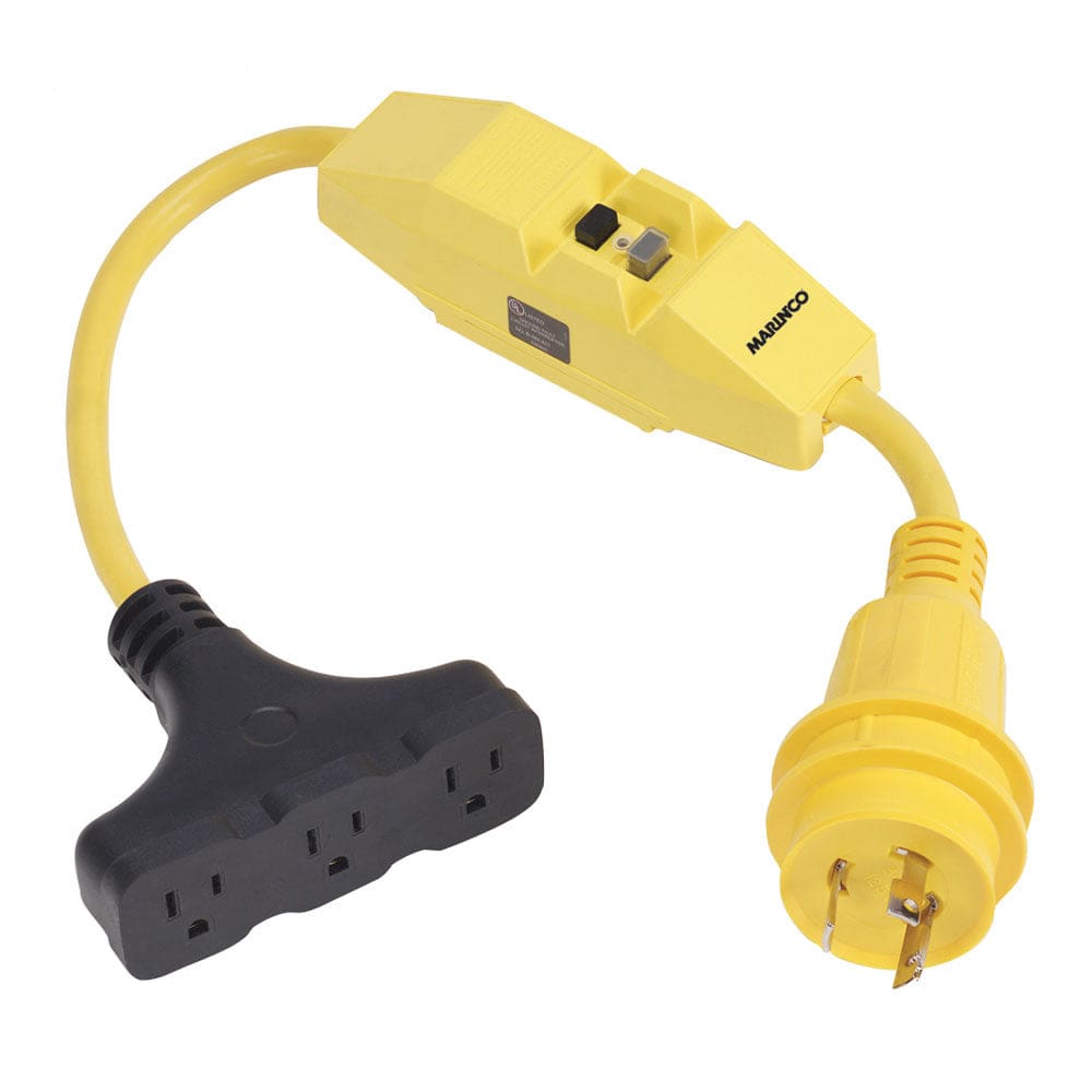 Marinco Dockside 30A to 15A Adapter with GFI - Electrical | Shore Power,Boat Outfitting | Shore Power - Marinco
