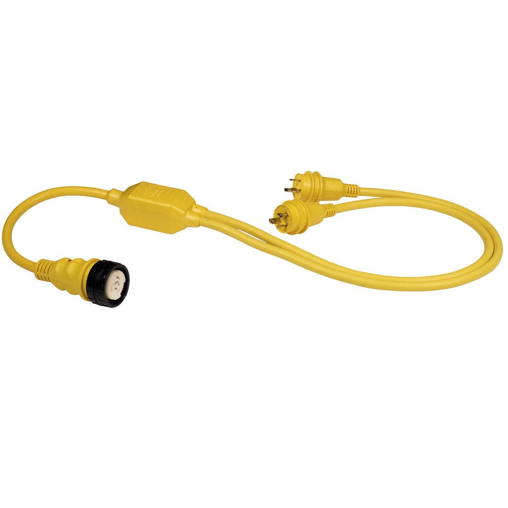 Marinco RY504-2-30 50A Female to 2-30A Male Reverse Y Cable - Electrical | Shore Power,Boat Outfitting | Shore Power - Marinco