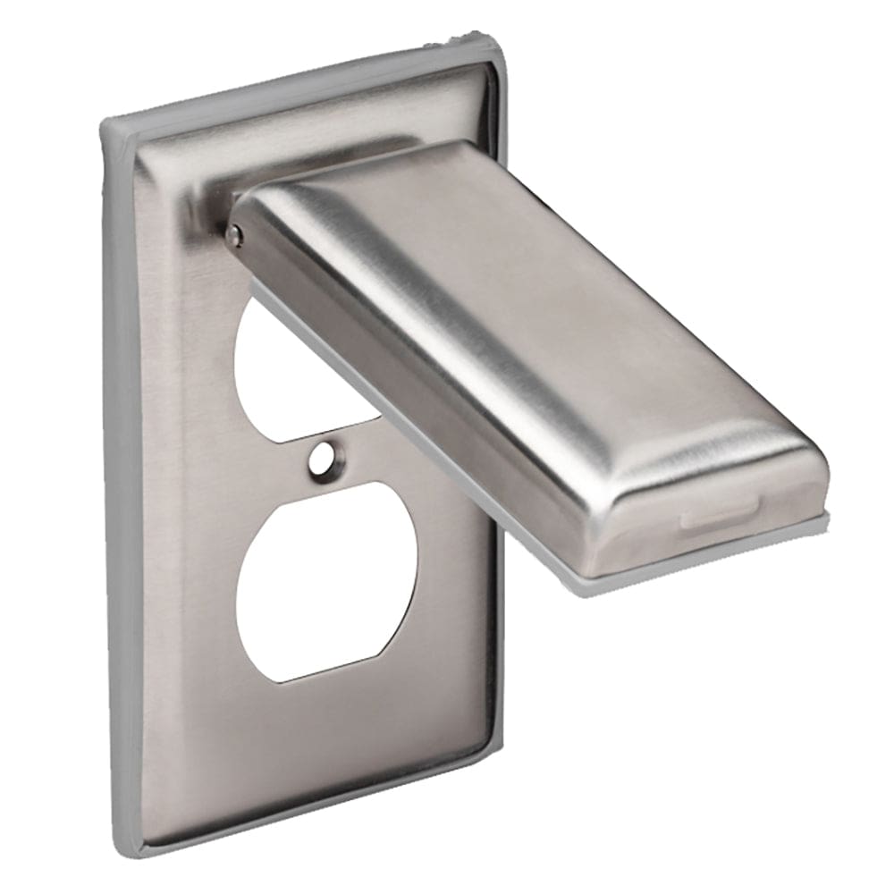 Marinco Stainless Steel Cover f/ Duplex Receptacle w/ Lift Lid - Electrical | Accessories - Marinco