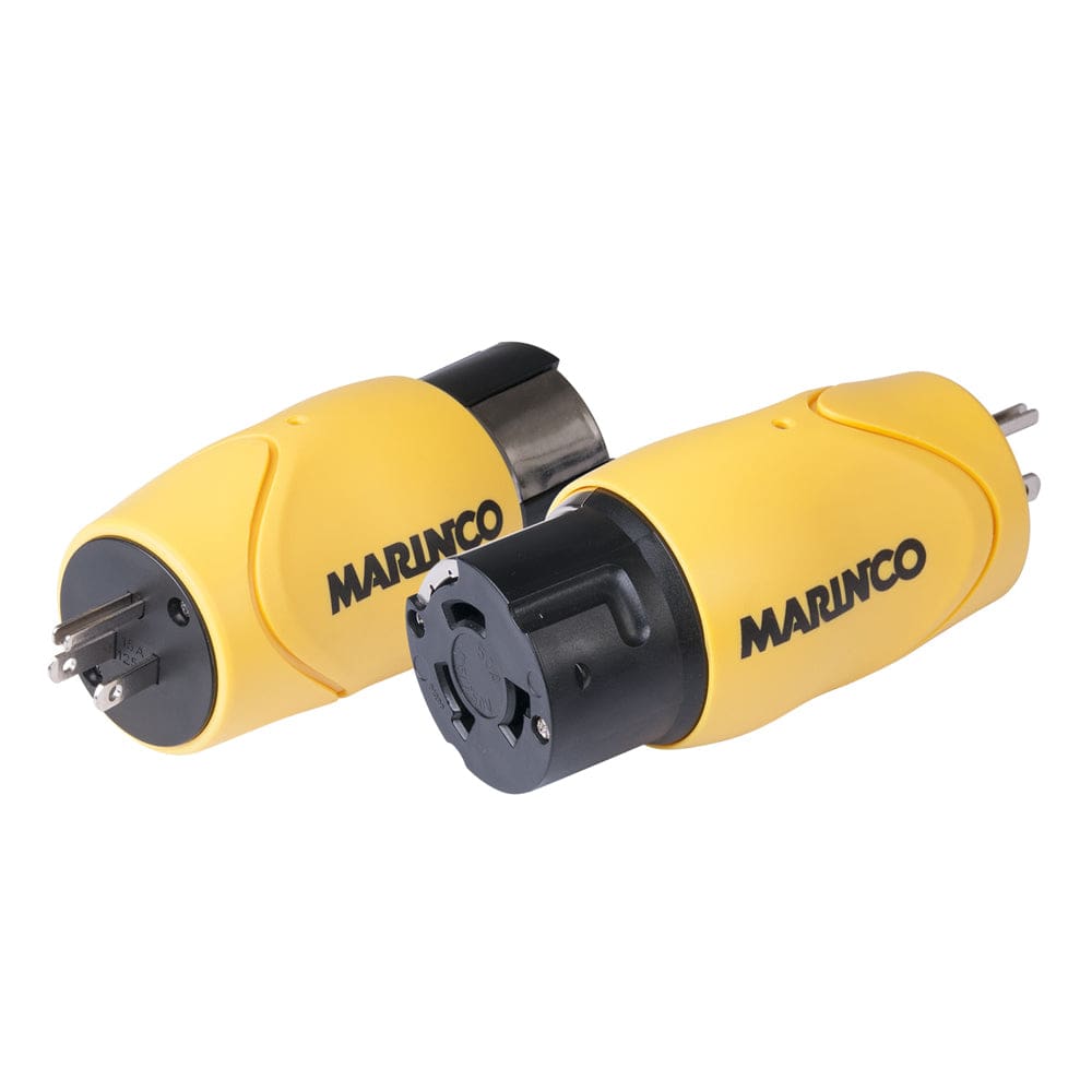 Marinco Straight Adapter - 15A Male Straight Blade to 50A 125/ 250V Female Locking - Electrical | Shore Power,Boat Outfitting | Shore Power