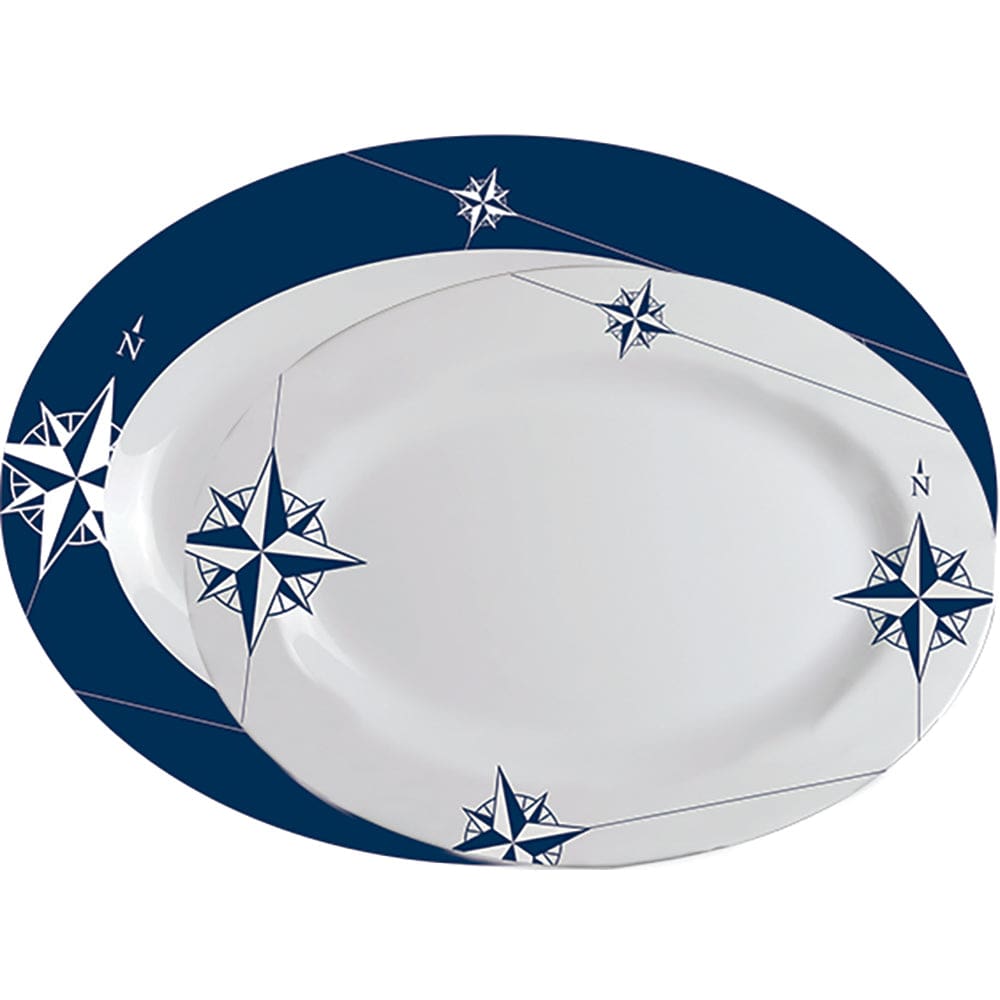 Marine Business Melamine Oval Serving Platters Set - NORTHWIND - Set of 2 - Boat Outfitting | Deck / Galley - Marine Business