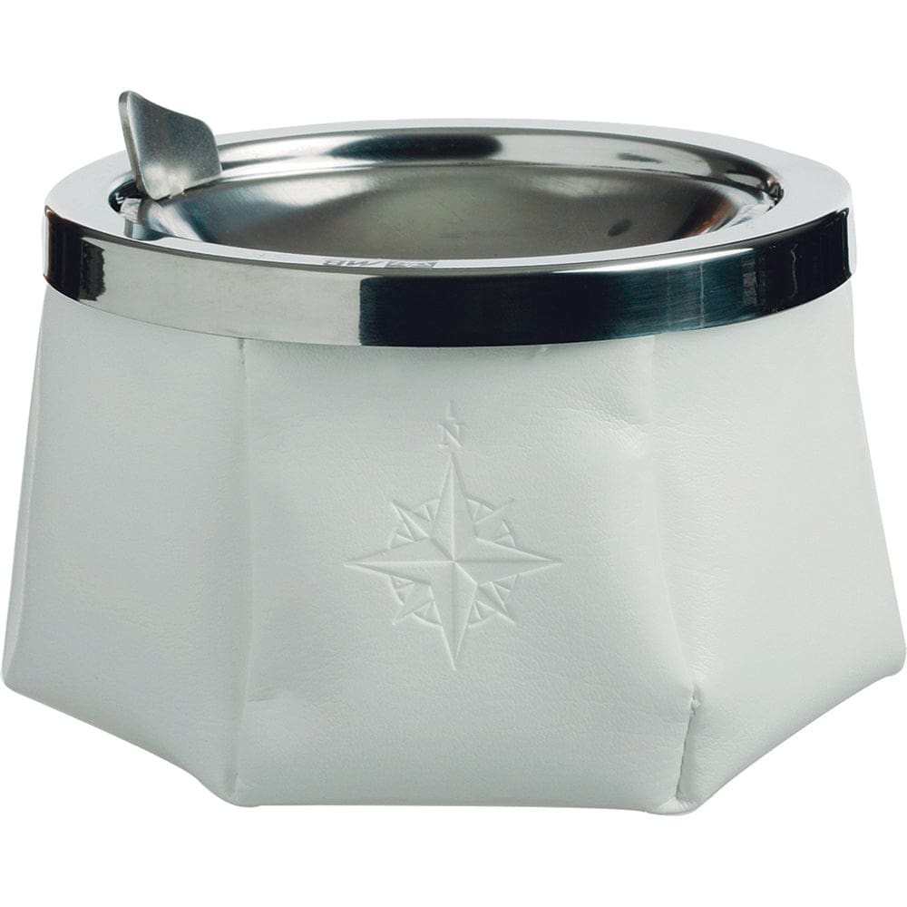 Marine Business Windproof Ashtray w/ Lid - White - Boat Outfitting | Deck / Galley - Marine Business