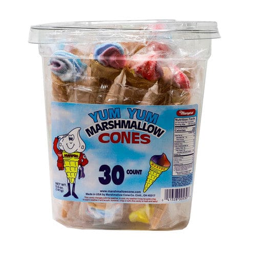Marpro Marshmallow Cones Tub 30ct - Candy/Novelties & Count Candy - Marpro