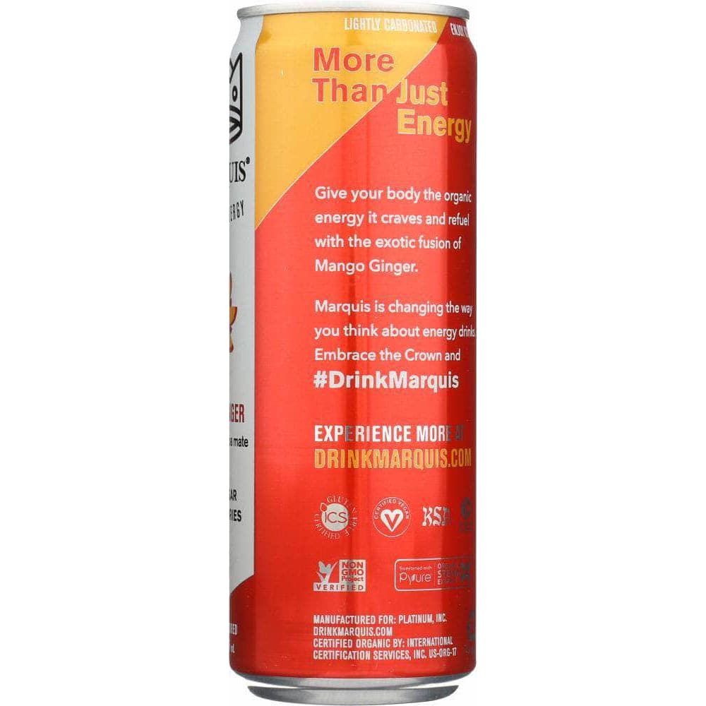 Marquis Marquis Mango Ginger Energy Drink, 12 oz