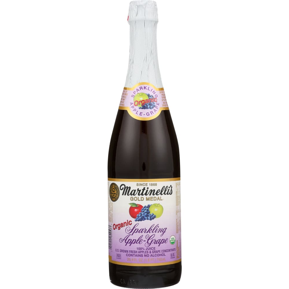 MARTINELLI: Organic Sparkling Apple Grape 25.4 fo (Pack of 4) - Grocery > Beverages > Juices - MARTINELLI