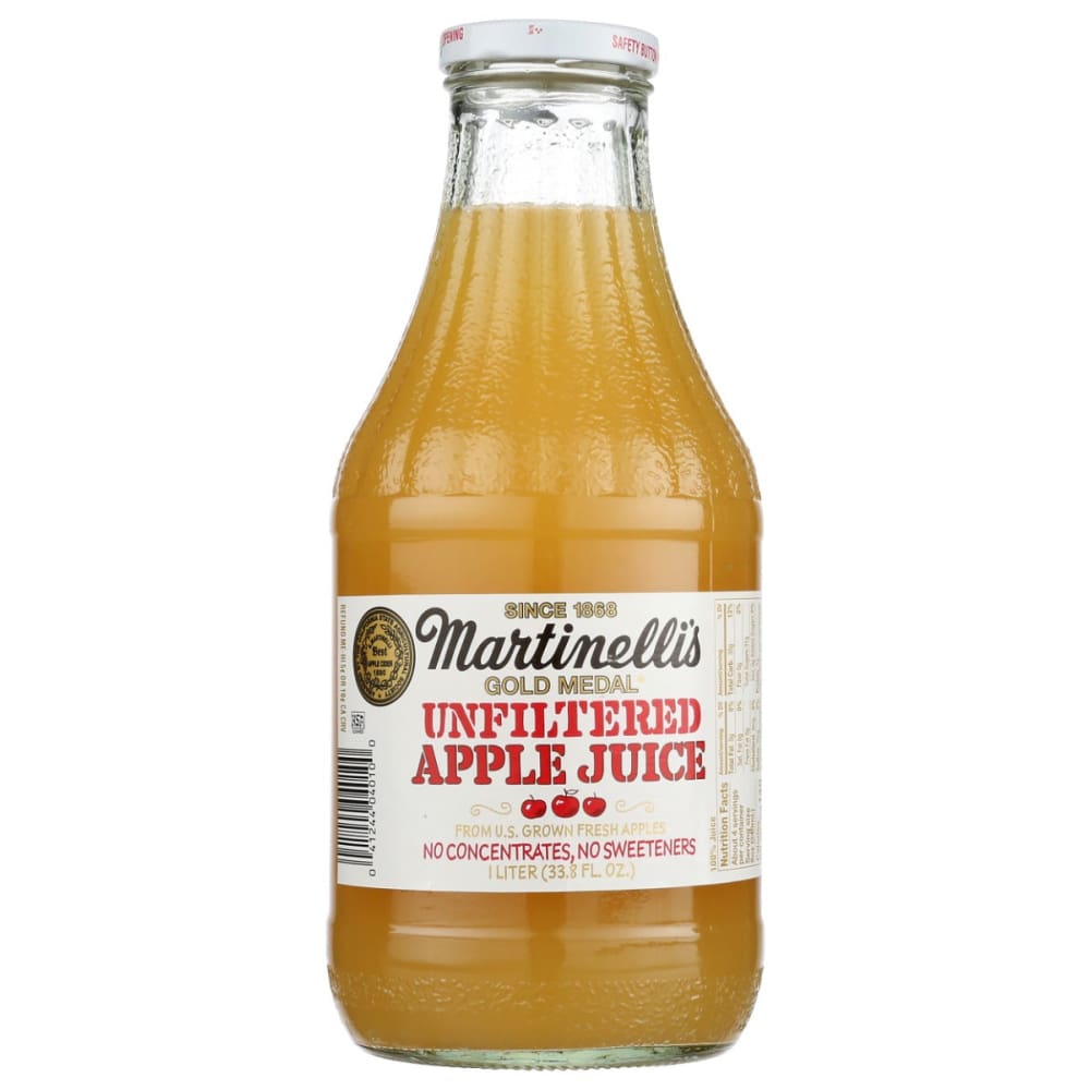 MARTINELLI: Unfiltered Apple Juice 33.8 fo (Pack of 4) - Beverages > Juices - MARTINELLI