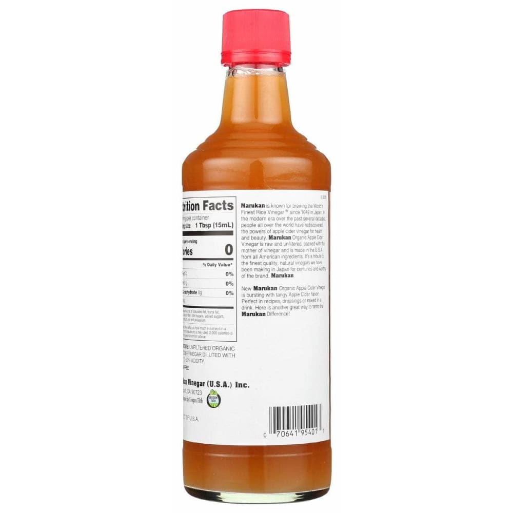 MARUKAN Marukan Vinegar Appl Cider Org, 24 Fo