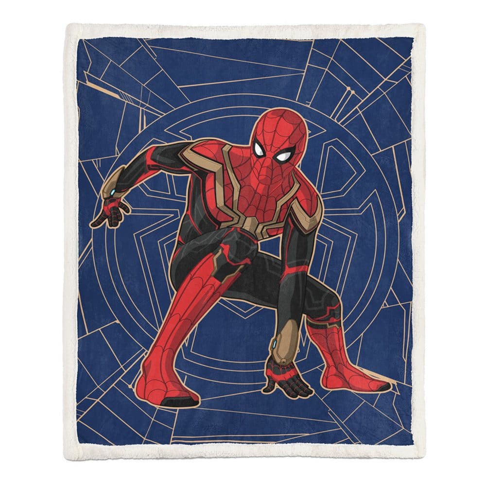 Marvel’s Spiderman Tech Web 70 x 90 Sherpa Back Blanket - Shop All Disney - Marvel’s