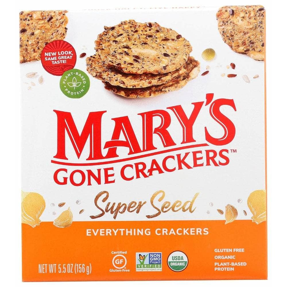 MARYS GONE CRACKERS Mary'S Gone Cracers Super Seed Everything Crackers, 5.5 Oz