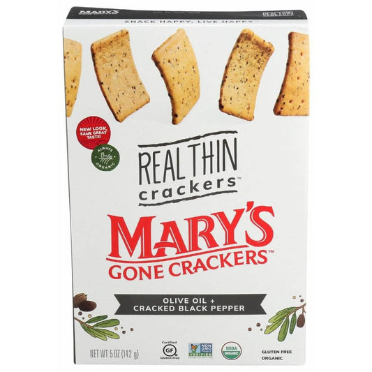 MARYS GONE CRACKERS Marys Gone Crackers Olive Oil Plus Black Pepper, 5 Oz