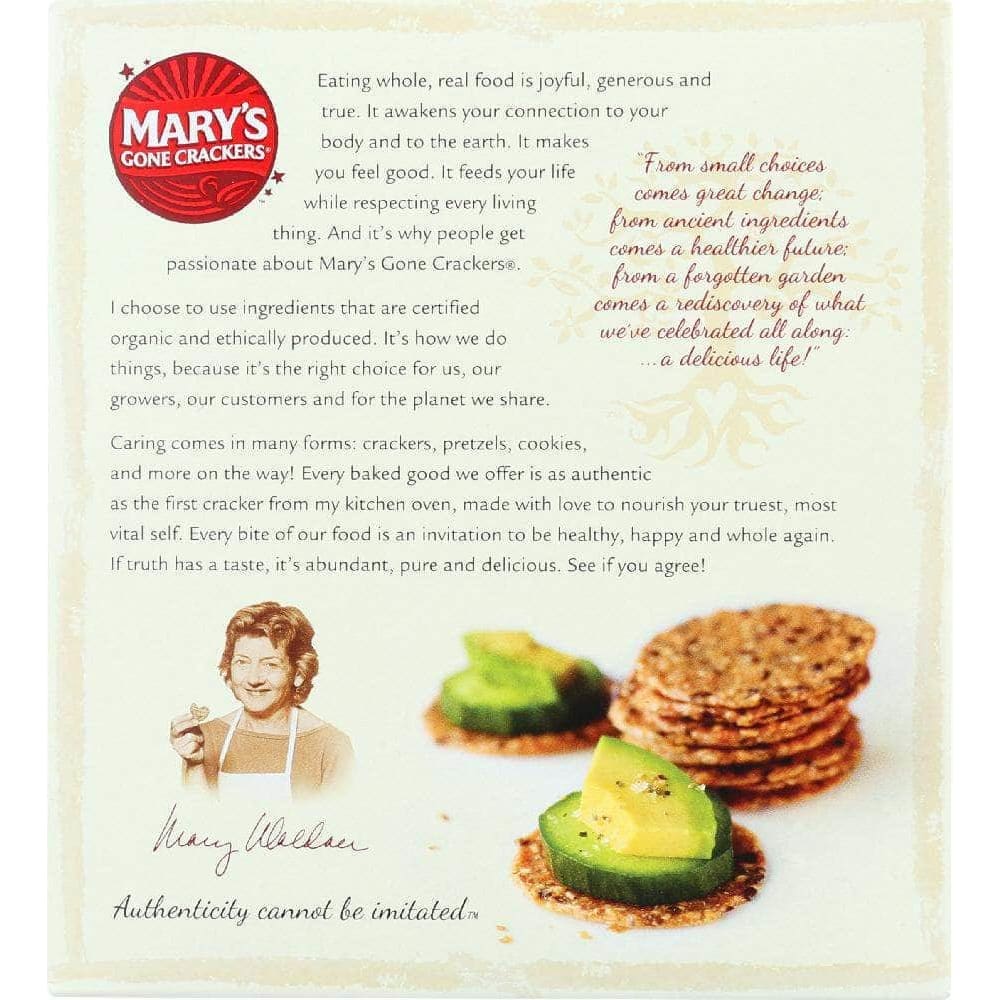 Marys Gone Crackers Mary's Gone Crackers Organic Seed Crackers Original, 6.5 oz
