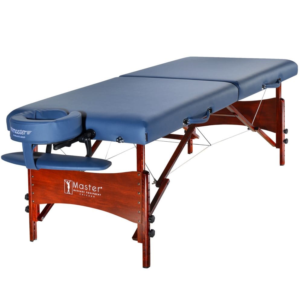 Master Massage 30 Newport Portable Massage Table Package - Royal Blue - Salons - Master