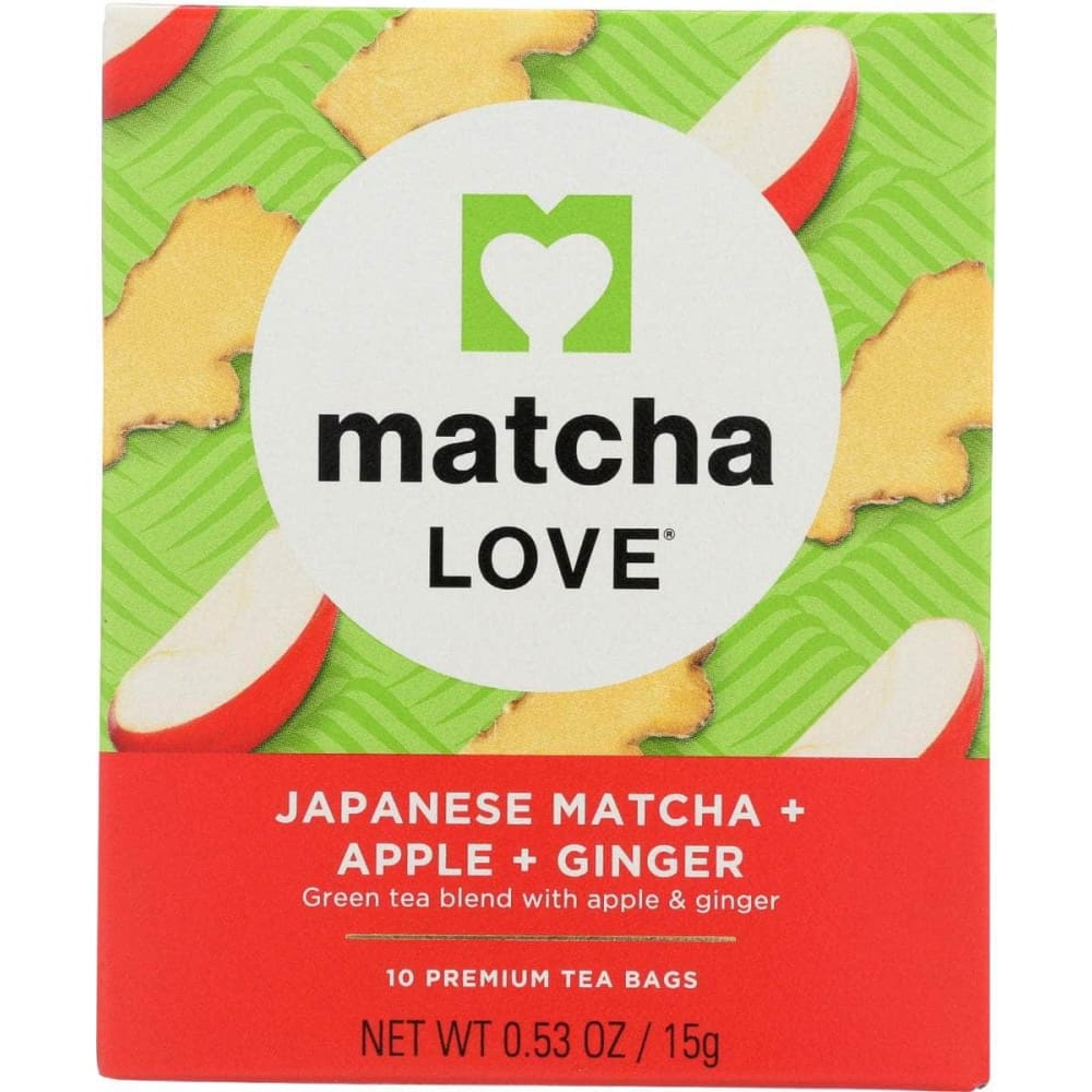 MATCHA LOVE Grocery > Beverages > Coffee, Tea & Hot Cocoa MATCHA LOVE Japanese Matcha Plus Apple Plus Ginger, 0.53 oz