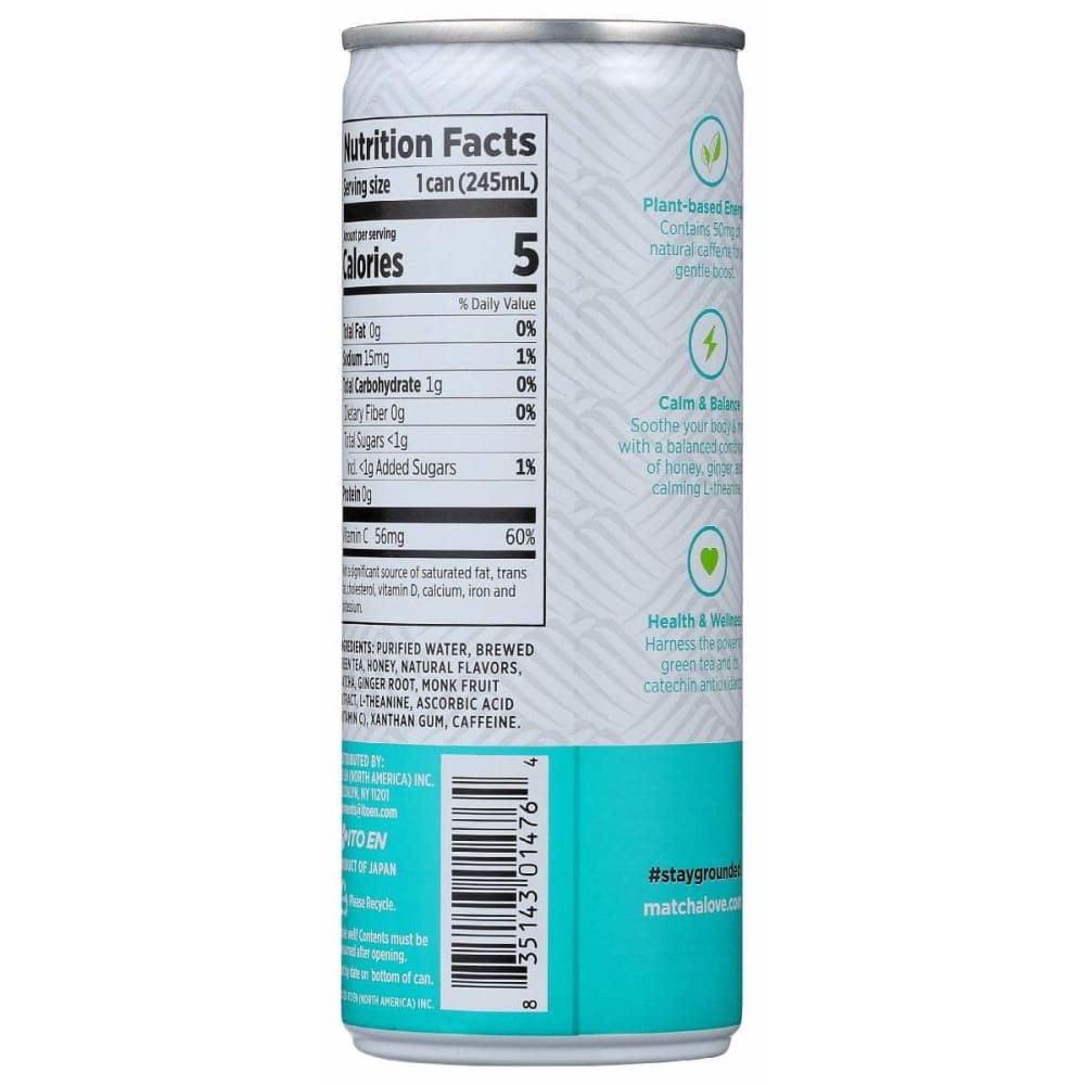 MATCHA Grocery > Beverages > Energy Drinks MATCHA: Tea Rtd Energy Soothe, 8.28 fo