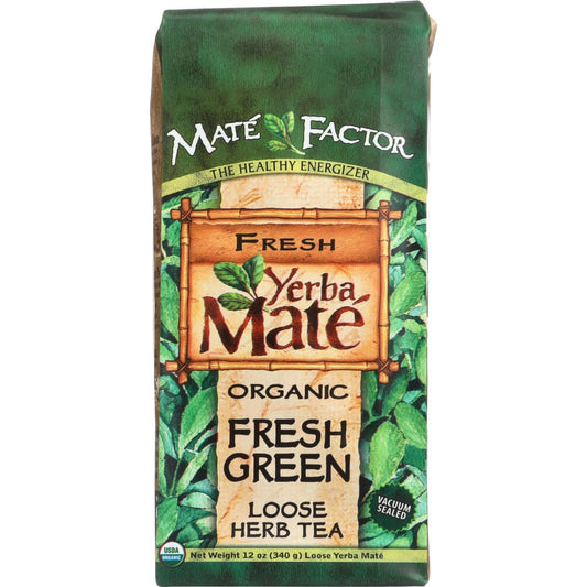 MATE FACTOR: Loose Fresh Green Organic Yerba Mate 12 oz (Pack of 3) - Grocery > Beverages > WATER BOTTLES - MATE FACTOR
