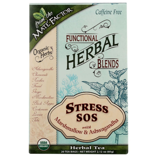 MATE FACTOR: Tea Marshmallow Ashwagandha 20 EA (Pack of 4) - Grocery > Beverages > Coffee Tea & Hot Cocoa - MATE FACTOR