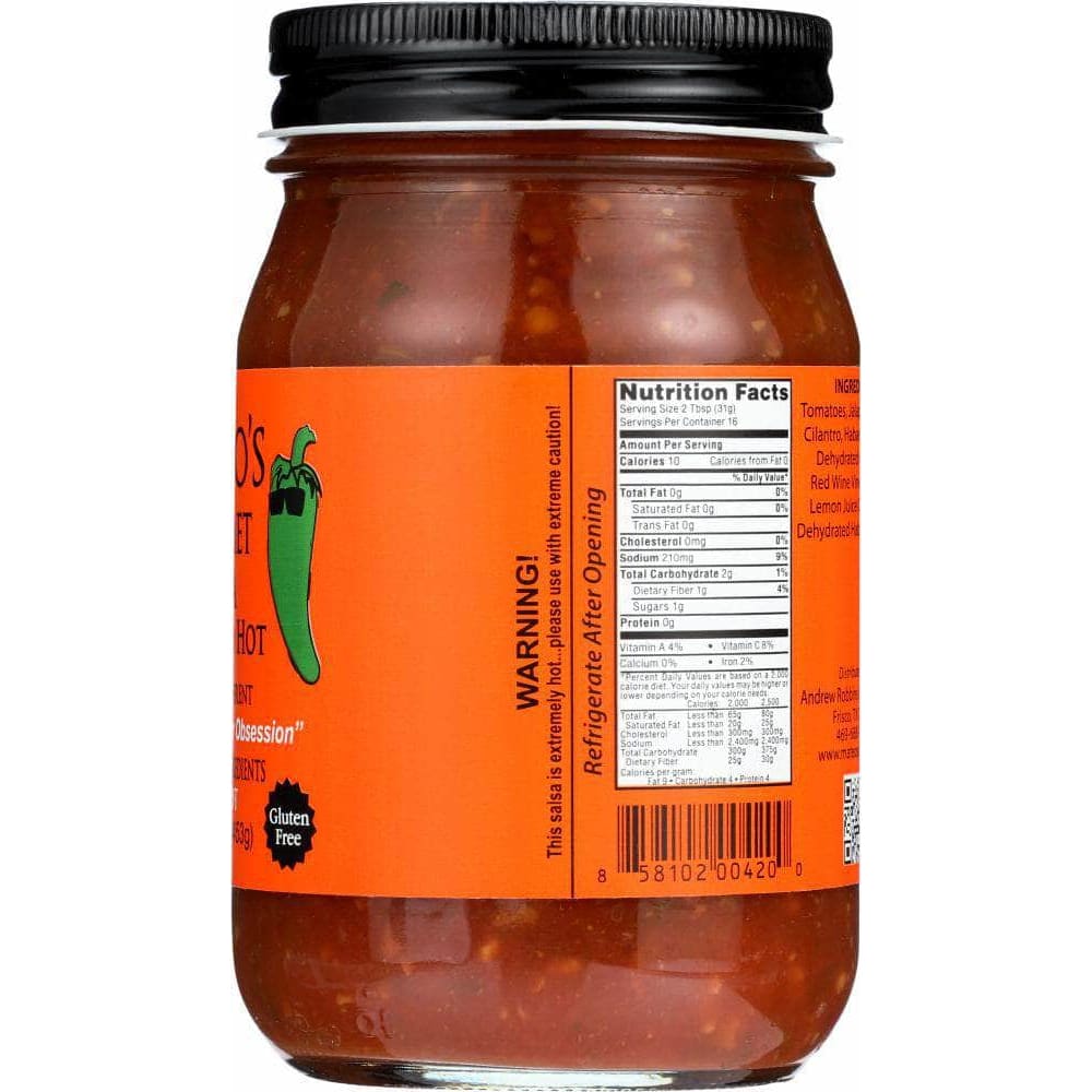 Mateos Mateo's Gourmet Habanero Salsa, 16 Oz