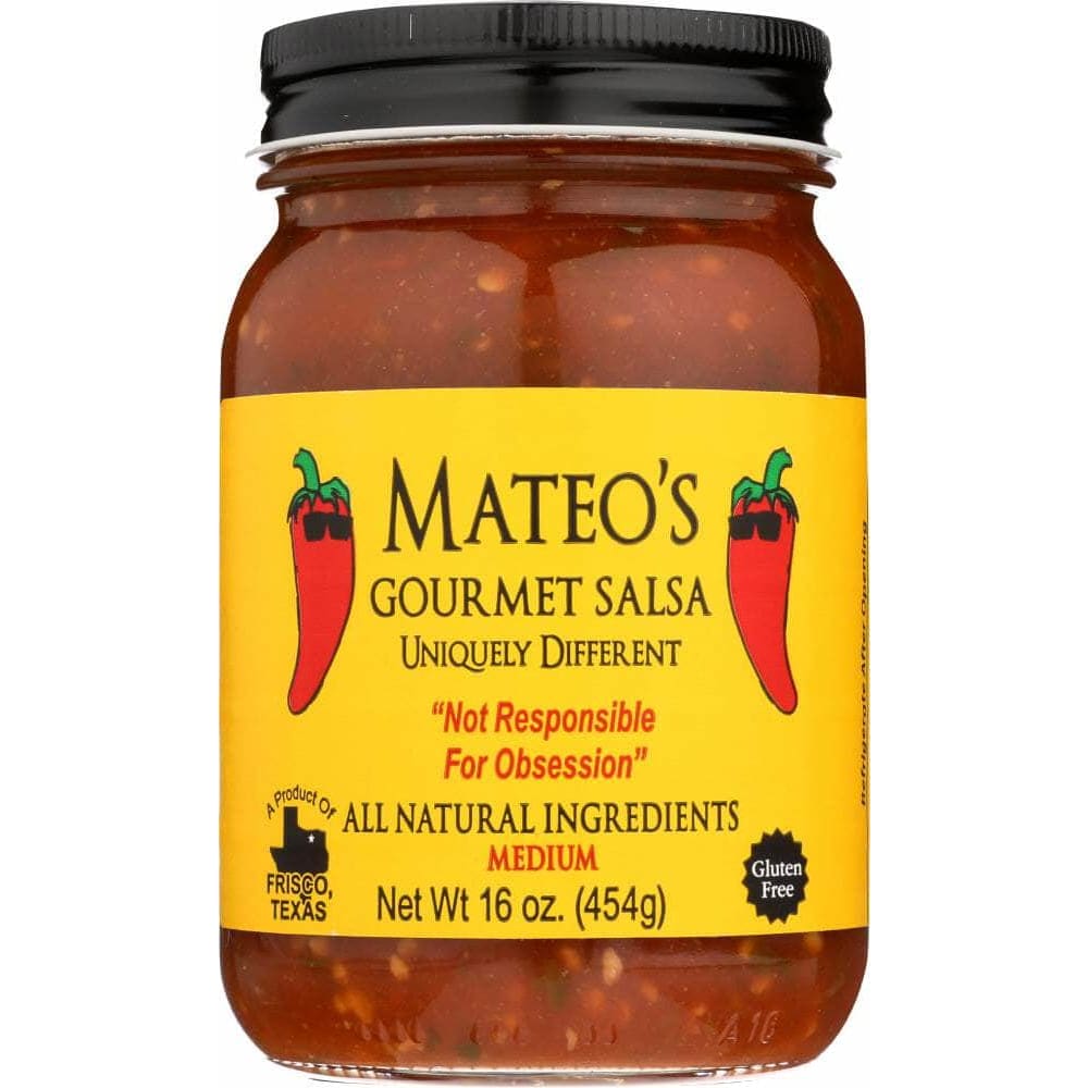 Mateos Mateo's Gourmet Salsa Medium, 16 Oz