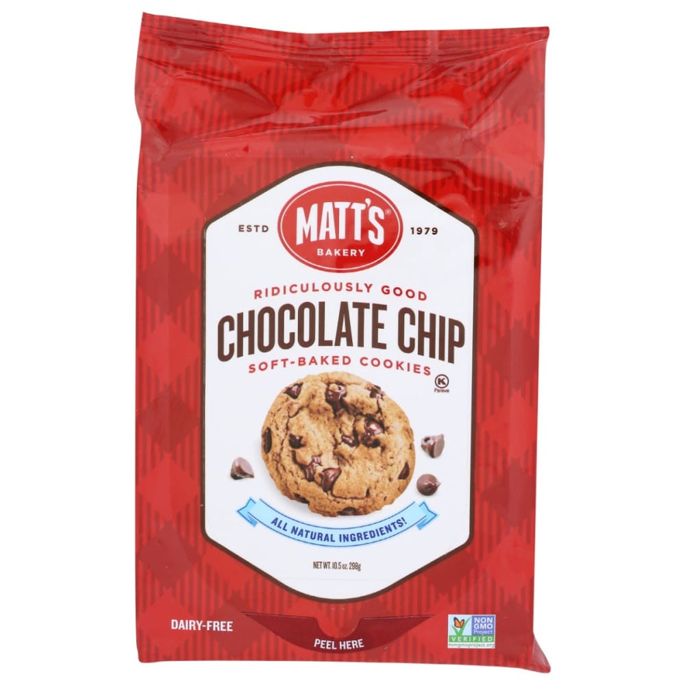 MATTS COOKIES: Chocolate Chip Cookies 10.5 oz (Pack of 4) - MATTS COOKIES